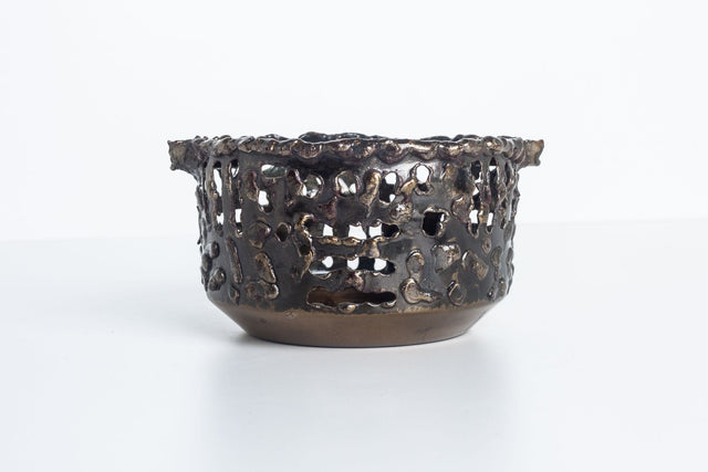 Fantoni for Raymor Torched Copper Ashtray
