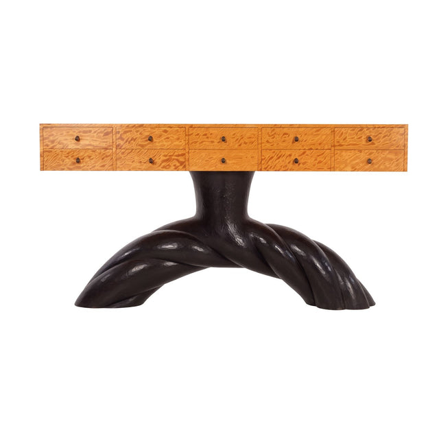 Wendell Castle Twisted Buffet Console Table, 1990