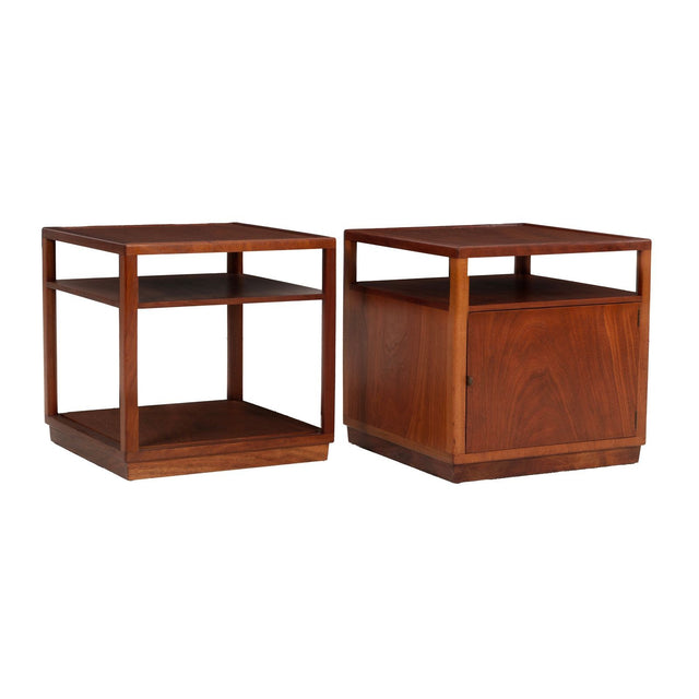 Edward Wormley for Dunbar Pair of Cube End Tables, 1947
