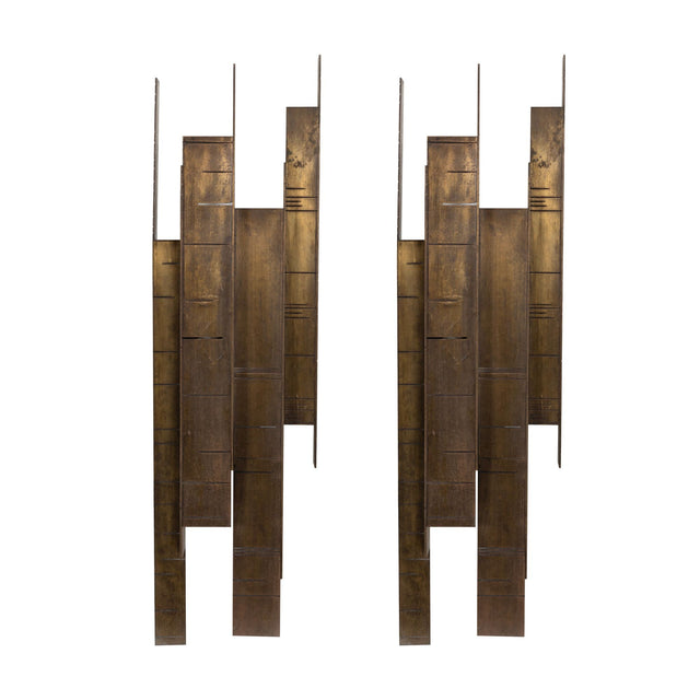 Bronze Geometric Wall Sconces