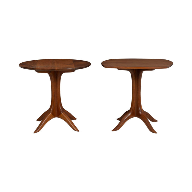 Pair of Sam Maloof American Craft Occasional Table in Oiled Walnut