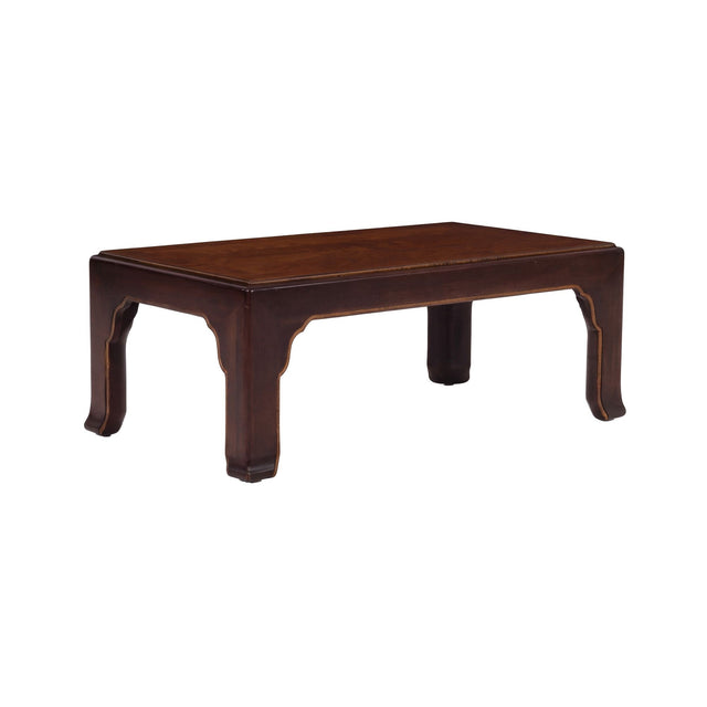 John Stuart Coffee Table with Geometric Veneered Top, c. 1960s