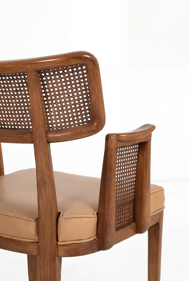 Set of Eight Edward Wormley for Dunbar Curved-Back Dining Chairs, 1948