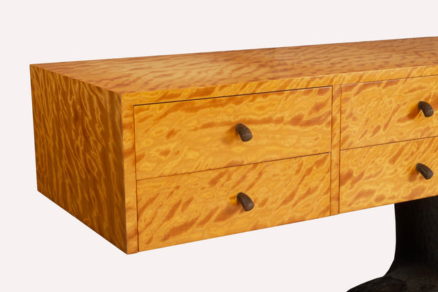 Wendell Castle Twisted Buffet Console Table, 1990