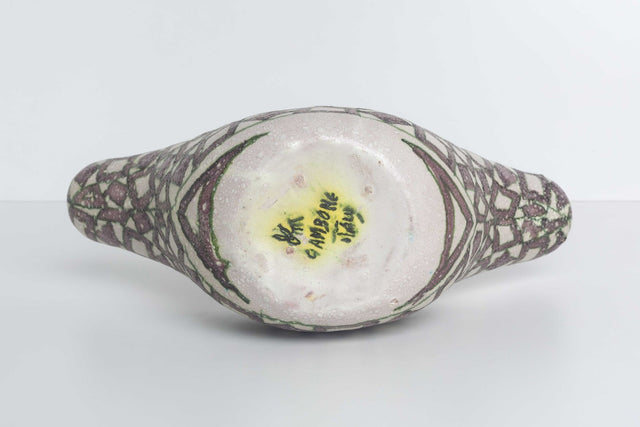 Guido Gambone Vessel Glazed Stoneware Italy, 1955