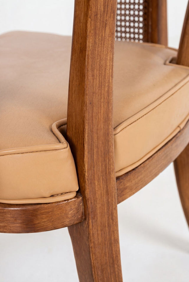 Set of Ten Edward Wormley for Dunbar Curved-Back Dining Chairs, 1948