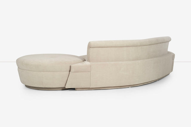 Adrian Pearsall and/or Kagan Style Sofa Sectional with Removable Pouf