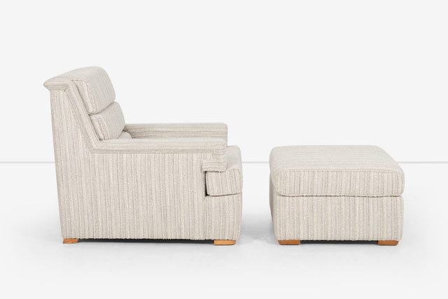 Paul Laszlo for Brown Saltman Lounge and Chair and Ottoman