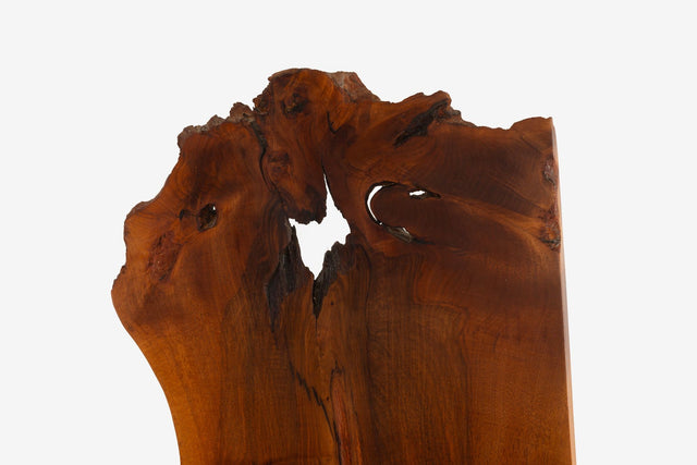 George Nakashima English Walnut Free-Edge Room Divider on Granite Base, 1955