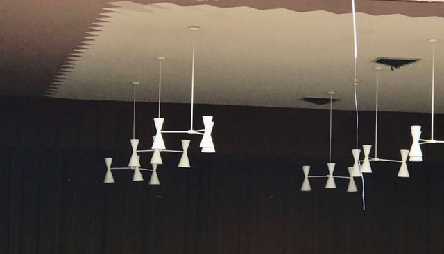 Stilnovo Style Three Arm Chandelier