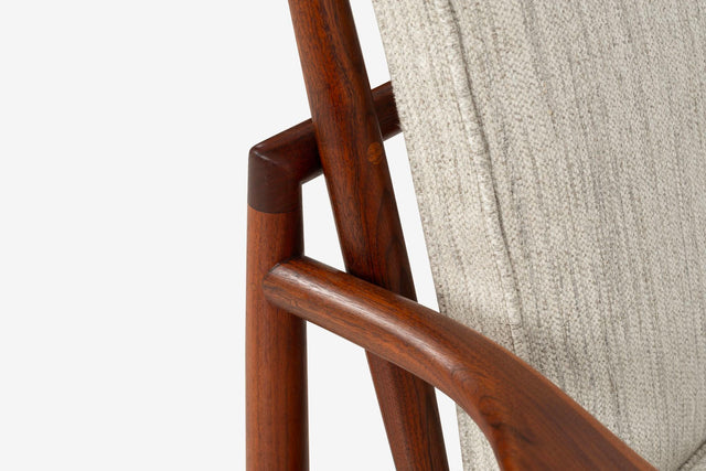 Sam Maloof Hunter Lounge Chair in solid Oiled Walnut 1950s