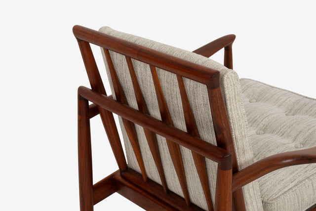 Sam Maloof Hunter Lounge Chair in solid Oiled Walnut 1950s