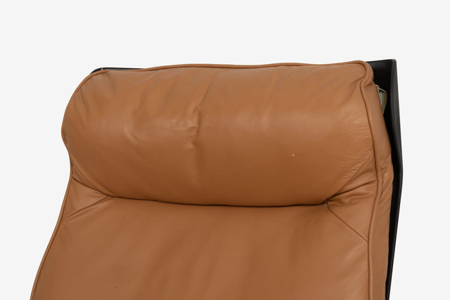 Pair of Dieter Rams for Vitsoe 620 High Back Lounge Chairs in Cognac Leather, 1962