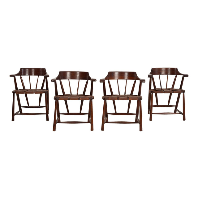 Set of Four Wharton Esherick Captains Chairs 1955
