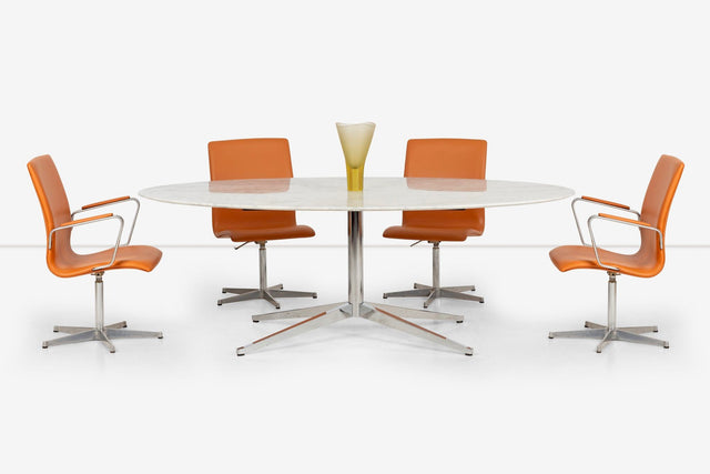 Walter Knoll Low-Back Oxford Dining Chairs Set of Six