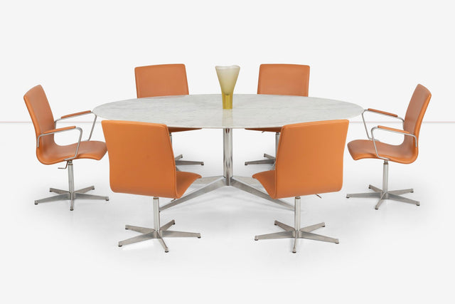 Walter Knoll Low-Back Oxford Dining Chairs Set of Six