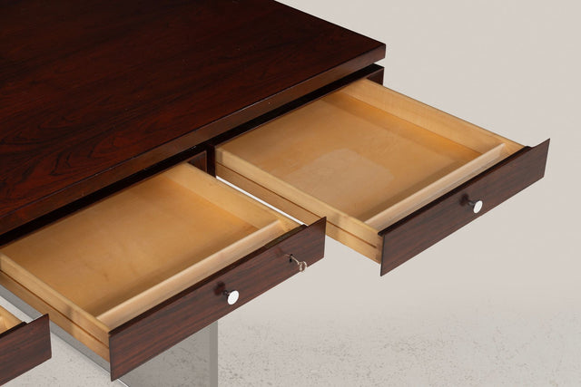 Poul Nørreklit Rosewood and Lucite Executive Desk for Sigurd Hansen, Denmark, 1960s