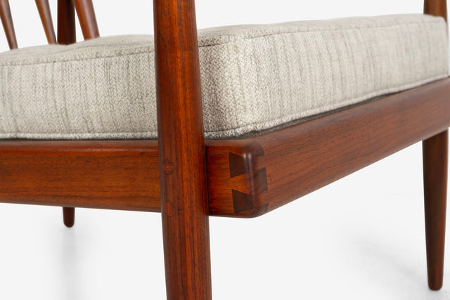 Sam Maloof Hunter Lounge Chair in solid Oiled Walnut 1950s