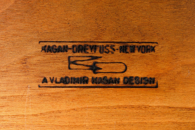 Vladimir Kagan Personal Custom Partner’s Desk, Kagan-Dreyfuss, New York 1950