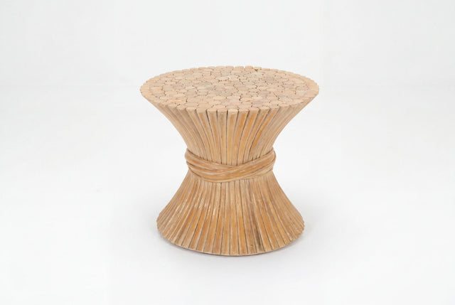 John McGuire “Sheaf of Wheat” End Table 1975c.