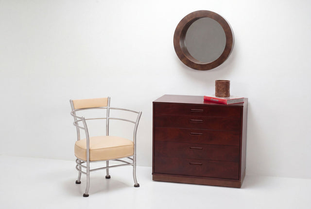 Curtis Jere Porthole Wall Mirror 1970c.