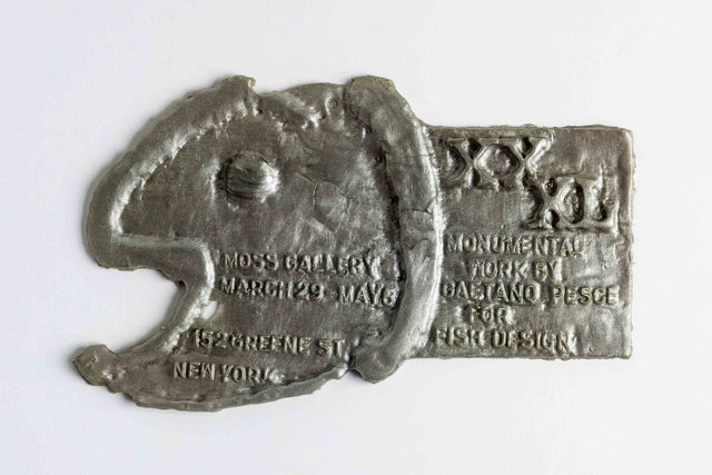 Rare Resin Exhibition Invitation by Gaetano Pesce for Fish Design