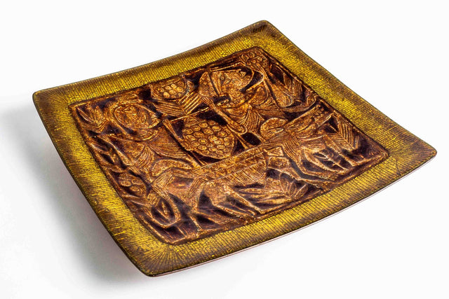 Decorative Tray by Del Campo, Italy 1970