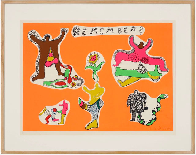 Niki de Saint Phalle Remember? Screenprint in Colors
