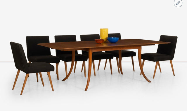 T.H. Robsjohn-Gibbings Saber Leg Dining Table