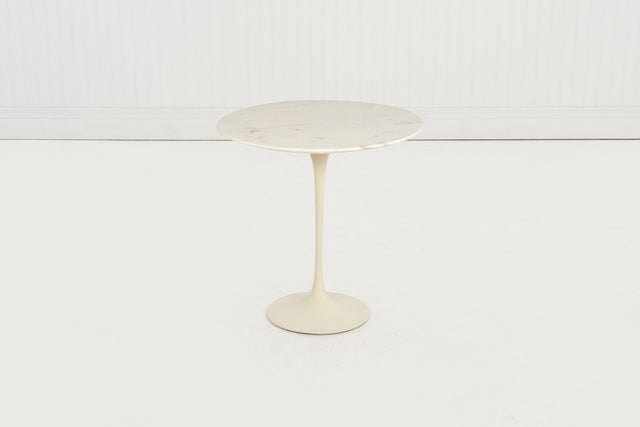 Eero Saarinen for Knoll “Tulip” Side Table, c. 1960 – Early Carrara Marble Top