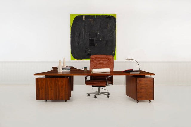 Vladimir Kagan Personal Custom Partner’s Desk, Kagan-Dreyfuss, New York 1950