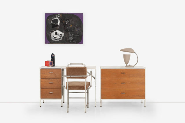 George Nelson for Herman Miller Steel Frame Desk and Dresser