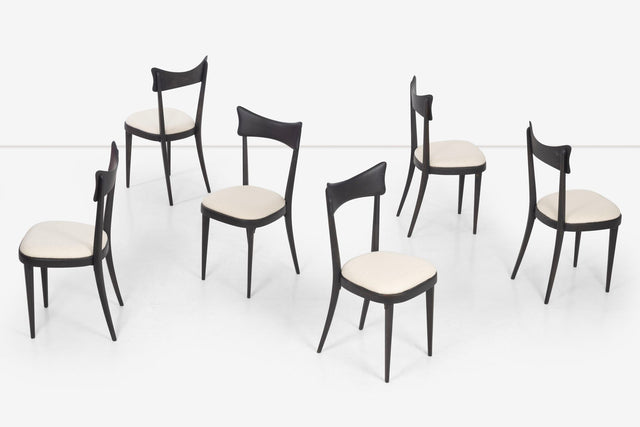 Fratelli Mariani Di Lacceri set of Six Dining Chairs