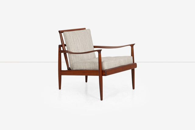 Sam Maloof Hunter Lounge Chair in solid Oiled Walnut 1950s