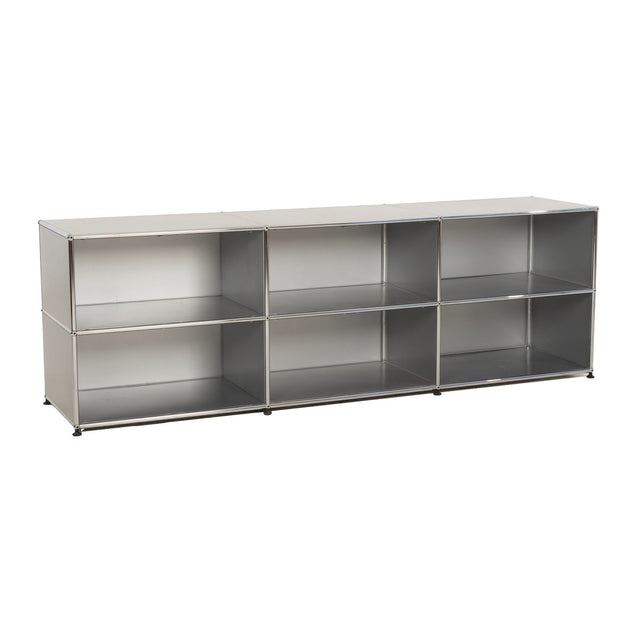 USM Haller Open Storage System – Silver Panels, 1960s, Switzerland