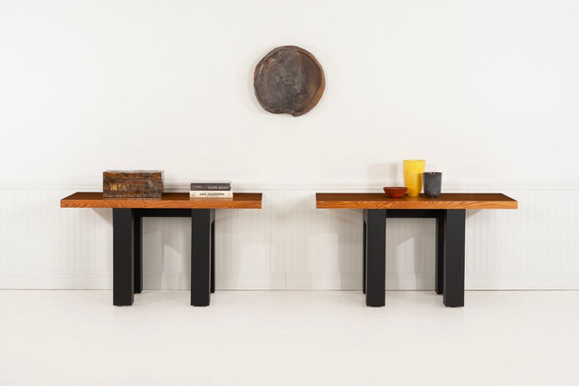 Pair of After Marcel Breuer Console Tables, Stillman Collection, c. 1970