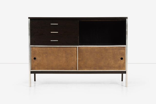 Paul McCobb Storage Unit Custom Matte Blackened Finish