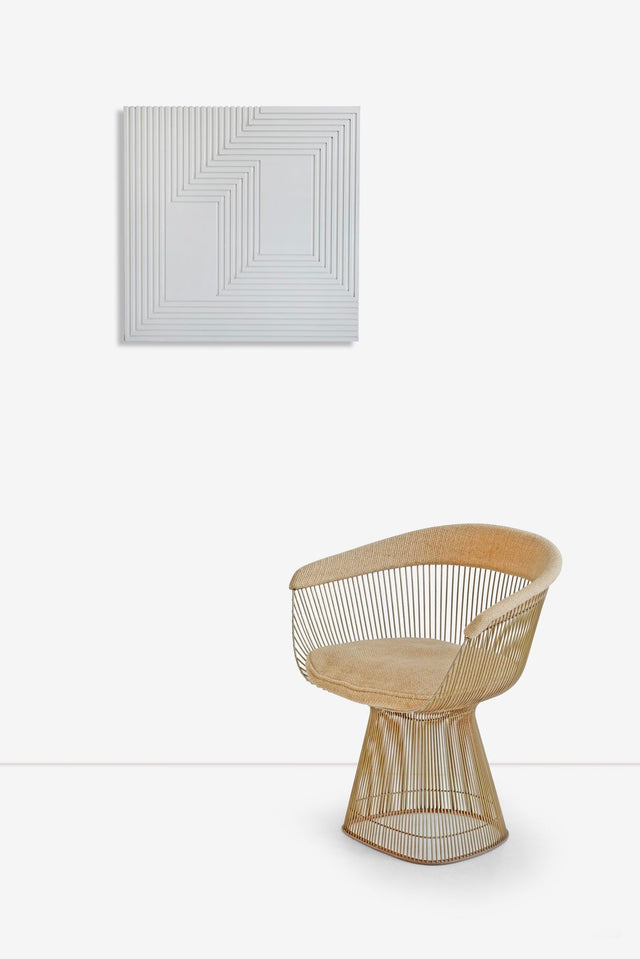 Craig Ellwood Painting Titled "For Josef - Silver #1"