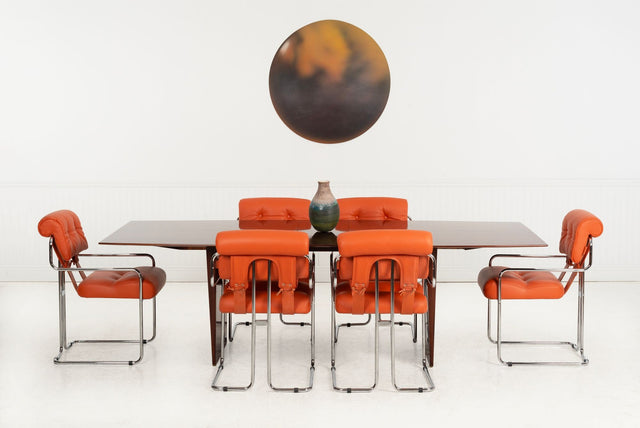 Guido Faleschini for i4 Mariani Tucroma Dining Chairs, Set of Six, Italy, 1971
