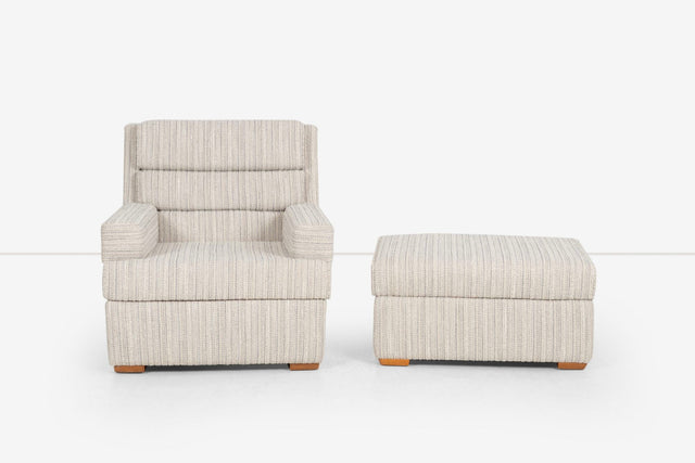 Paul Laszlo for Brown Saltman Lounge and Chair and Ottoman