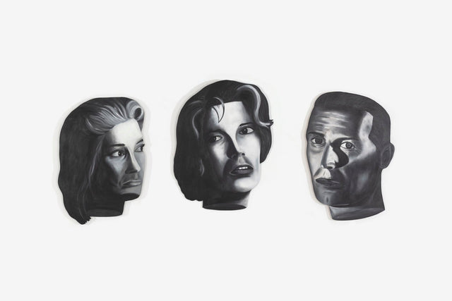 Ken Warneke – Suite of Triptych Face Paintings 1984