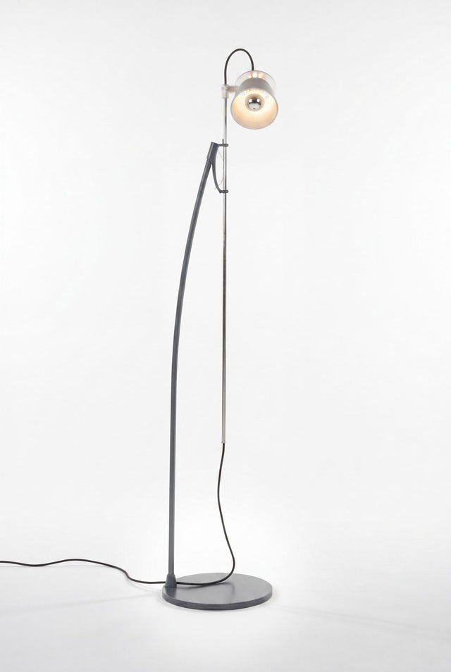 Enzo Mari for Artemide Alfiere adjustable floor lamp Italy, 1985