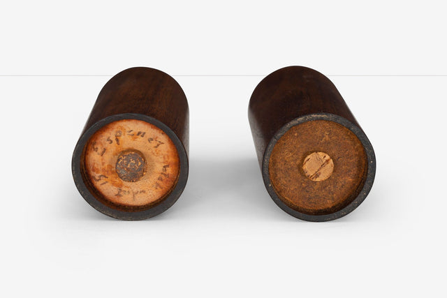 Arthur Espenet Carpenter Salt and Pepper Shaker in Walnut, 1951