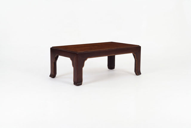 John Stuart Coffee Table with Geometric Veneered Top, c. 1960s