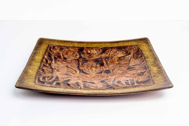 Decorative Tray by Del Campo, Italy 1970