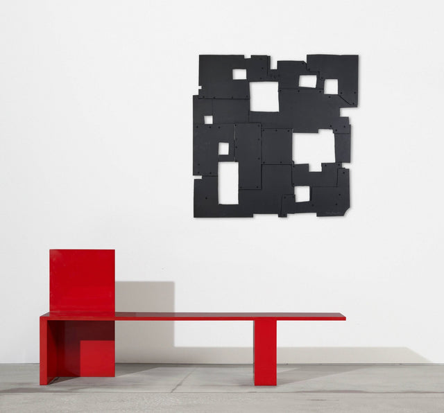 Tony Rosenthal Painted Aluminum Wall Sculpture, 2001