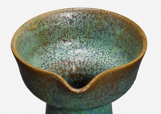 Otto and Gertrud Natzler Rare Pitcher Form with Cupped Top, c. 1960
