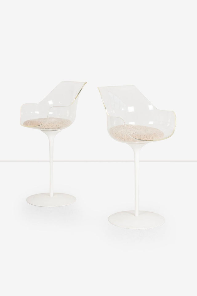 Pair Erwine & Estelle Laverne Champagne Stools