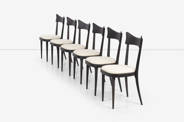 Fratelli Mariani Di Lacceri set of Six Dining Chairs