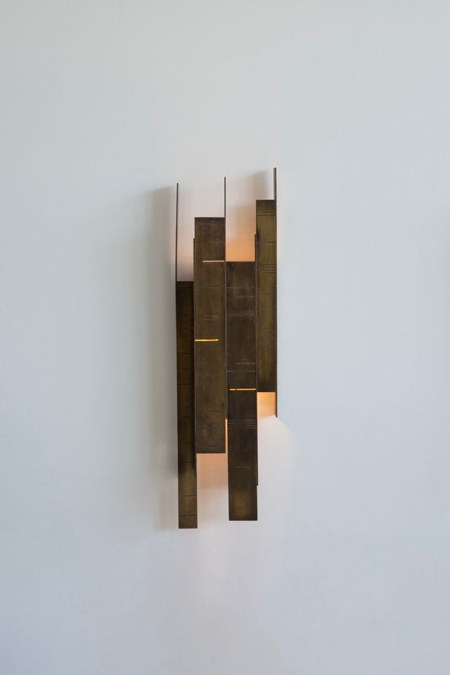 Bronze Geometric Wall Sconces